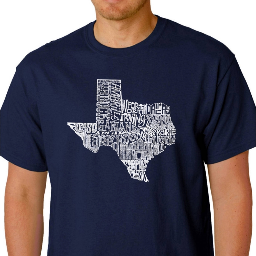 L.A. Pop Art NWT Texas cities graphic t-shirt